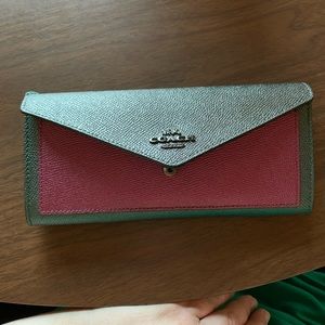 Coach metallic wallet